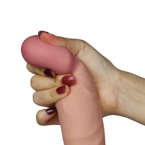 Реалістичний фалоімітатор з вібрацією LoveToy The Ultra Soft Dude Vibrating 9" 6452LV1096 фото