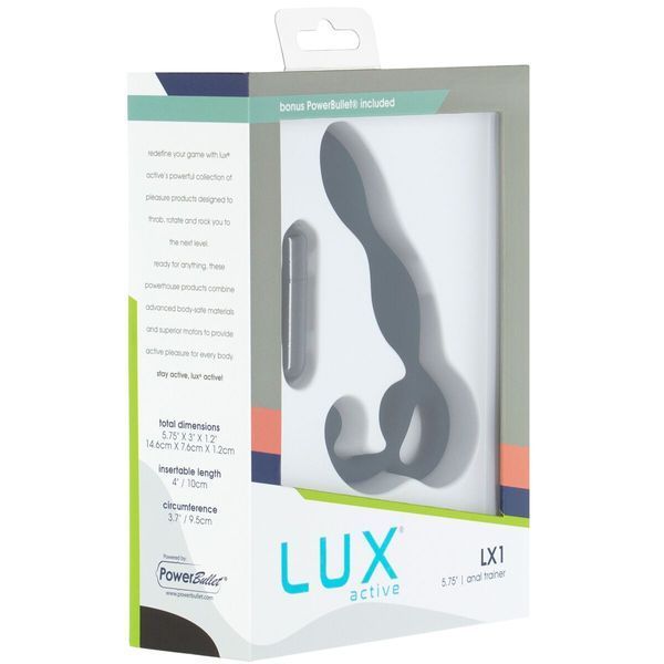 Масажер простати Lux Active LX1 Anal Trainer 5.75", Dark Blue, віброкуля в комплекті SO6837 фото