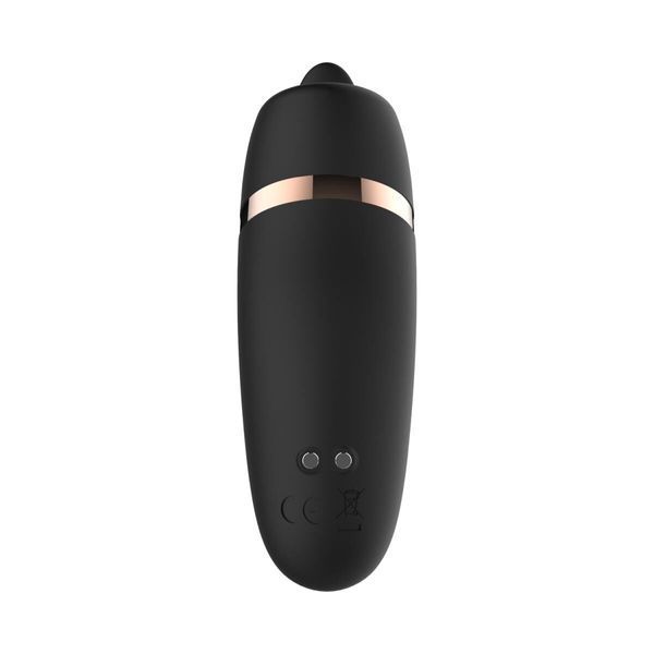 Мінівібратор з язичком Rosy Gold - Vibrating & Licking Dual Stimulator SX3920 фото
