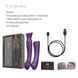 Смартвібратор 3в1 Zalo - Queen Set Twilight Purple, пульсівна перлина та вакуум, кристал Swarovski SO6664 фото 8