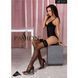 Чорні панчохи з ефектом тату Passion ST111 5 (20 den), nero SO4280 фото 3