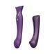 Смартвібратор 3в1 Zalo - Queen Set Twilight Purple, пульсівна перлина та вакуум, кристал Swarovski SO6664 фото 2